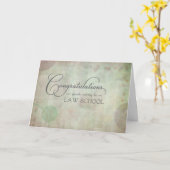 Carte Félicitations à la faculté de droit (Fleur jaune)