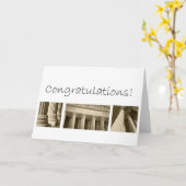 Carte Félicitations à la Faculté de droit pour son diplô (Fleur jaune)