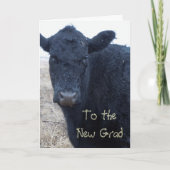 Carte Félicitations à la ferme du ranch des vaches (Devant)