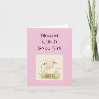 Félicitations À La Fille Bébée Religieuse Avec Tex