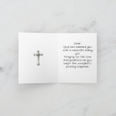 Carte Félicitations À La Fille Bébée Religieuse Avec Tex (Intérieur)