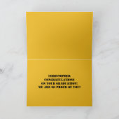 Carte Félicitations à la fin de la 6e année (Intérieur)