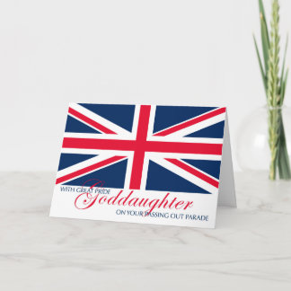 Carte Félicitations à la Godgirl qui sort de la parade