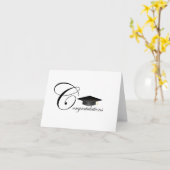 Carte Félicitations à la graduation (Fleur jaune)