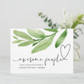 Carte Félicitations à la grossesse Cadeau à l'ami Nouvea (Debout devant)