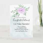 Carte Félicitations à la grossesse d'Eucalyptus Rose pou (Devant)