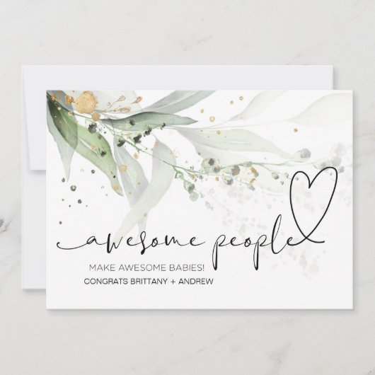 Carte Félicitations à la grossesse Félicitations à la no (Devant)