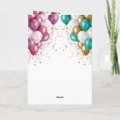 Carte Félicitations à la mariée et à la chambre mariage (Dos)