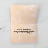 Carte Félicitations à la mariée et à la fille Sepia Coup (Intérieur)