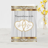 Carte Félicitations à la mariée et au marié - Mariage (Fleur jaune)