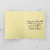 Carte Félicitations à la mère attenante (Intérieur)