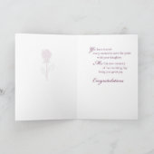 Carte Félicitations à la mère de la mariée (Intérieur)