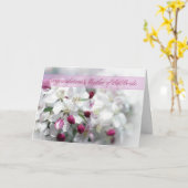 Carte Félicitations à la mère de la mariée avec fl (Fleur jaune)