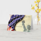 Carte Félicitations à la naturalisation de la citoyennet (Fleur jaune)