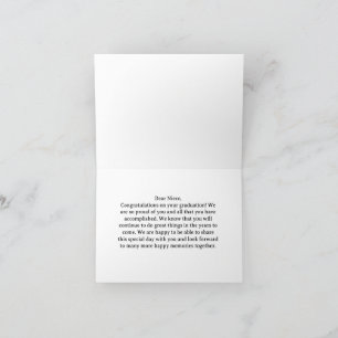 Carte félicitations à la nièce pour son diplôme