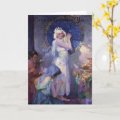 Carte Félicitations à la peinture de mariée (Fleur jaune)