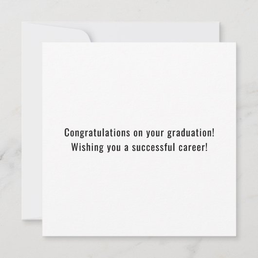 Carte Félicitations à la Police Blue Line Flag (Dos)