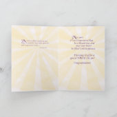 Carte Félicitations à la première communion nièce (Intérieur)