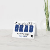 Carte Félicitations à la promotion Blue Graduation (Devant)