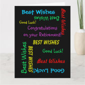 Carte Félicitations à la retraite de JUMBO de nous tous (Devant)