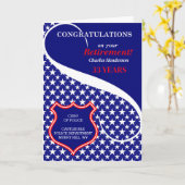 Carte Félicitations à la retraite de l'application de la (Fleur jaune)