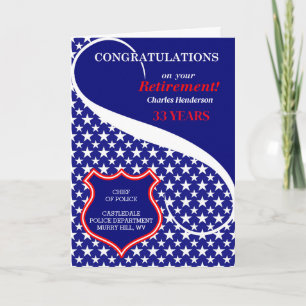 Carte Félicitations à la retraite de l'application de la