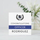 Carte Félicitations à l'Académie de Police Moderne (Debout devant)