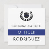 Carte Félicitations à l'Académie de Police Moderne (Devant)