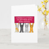 Carte Félicitations à l'acceptation des études supérieur (Fleur jaune)