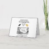 Carte Félicitations à l'amélioration des diplômes de la (Dos)