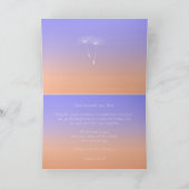 Carte Félicitations à Lavender Peach Parents of Bride (Intérieur)