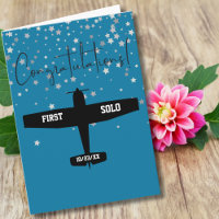 Félicitations à l'élève pilote premier avion solo