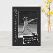 Carte Félicitations à l'équipe All-Star (Fleur jaune)