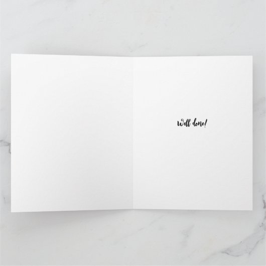 Carte Félicitations à l'infirmière (Intérieur)