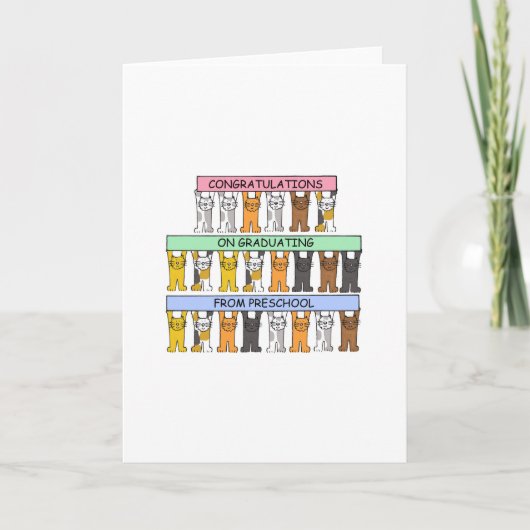 Carte Félicitations à l'obtention d'un diplôme préscolai (Devant)