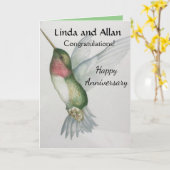 Carte Félicitations à l'occasion du joyeux anniversaire  (Fleur jaune)