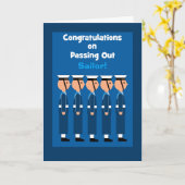 Carte Félicitations à l'Ordre de la Marine britannique (Fleur jaune)