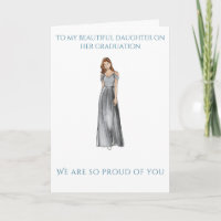 Félicitations à ma fille pour ta remise de diplôme