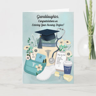 Carte Félicitations à ma petite-fille pour son diplôme d