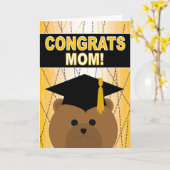 Carte Félicitations à Maman / Mère (Fleur jaune)