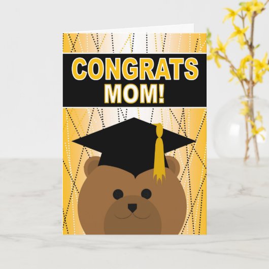 Carte Félicitations à Maman / Mère (Fleur jaune)