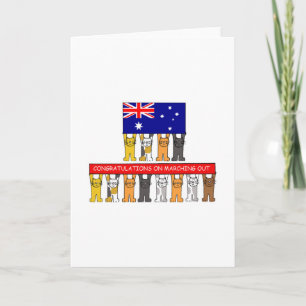 Carte Félicitations à Marching Out, Australie.