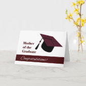 Carte Félicitations à Mère du Diplôme (Fleur jaune)