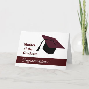 Carte Félicitations à Mère du Diplôme
