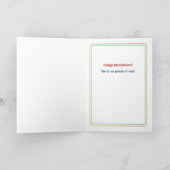 Carte Félicitations à Nephew avec Shining Star sur Blu (Intérieur)