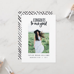 Carte félicitations à notre grand public