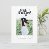 Carte félicitations à notre grand public (Debout devant)