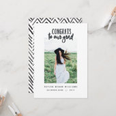 Carte félicitations à notre groupe (image recadrée) (Devant/Arrière en situation)