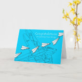 Carte Félicitations à Pilot, Gagnez vos ailes (Fleur jaune)