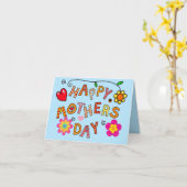 Carte Félicitations à qui m'a donné la vie (Fleur jaune)